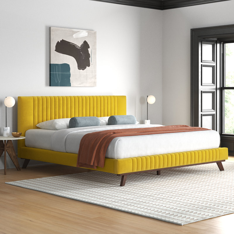 Mercury row upholstered bed discount